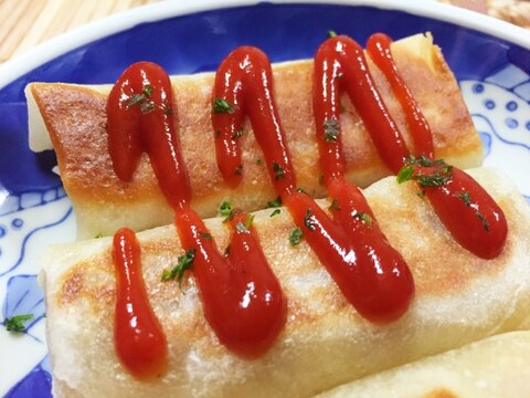 フライパンで！パリパリ焼きひき肉春巻き